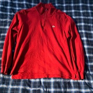 lacoste quarter zip